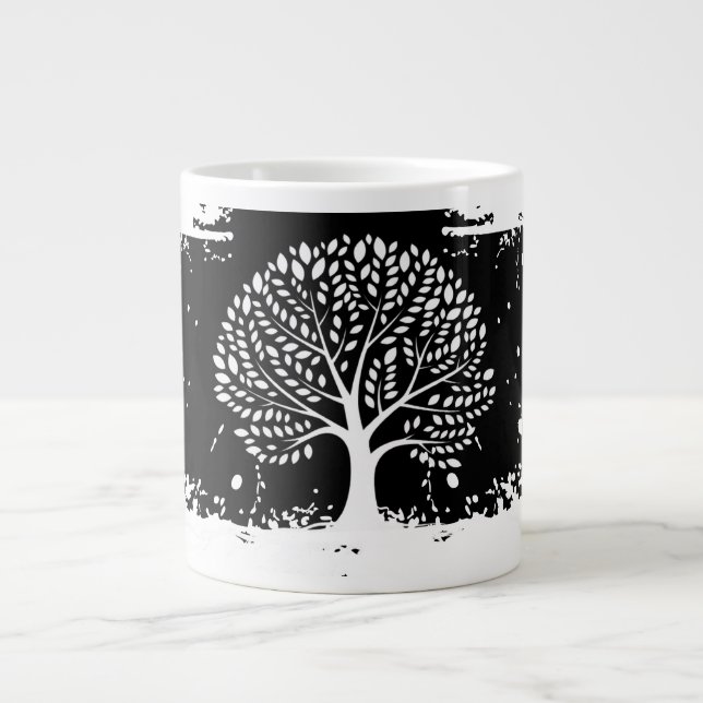 Träd des Livet Sprutkaffemugg Jumbo Mugg (Framsidan)
