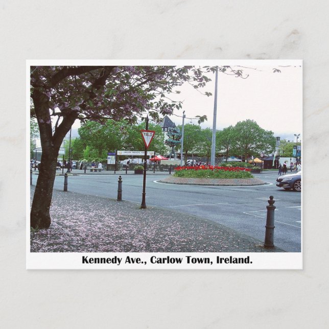 Träd des livets skulptur, Carlow stad Irland Vykort (Framsida)
