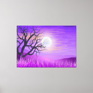 TRÄD DREAMY LANDSCAPE STRETCHED CANVAS ART PRINT