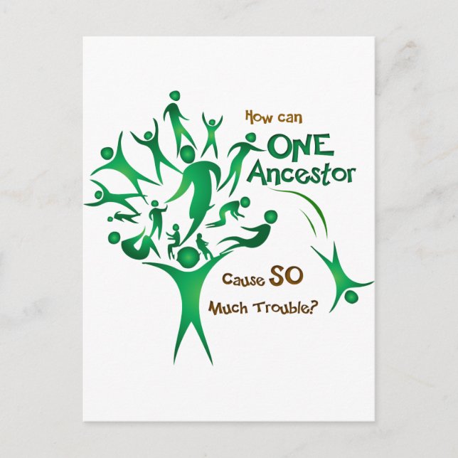 Träd En Förfader Vykort (Framsida)