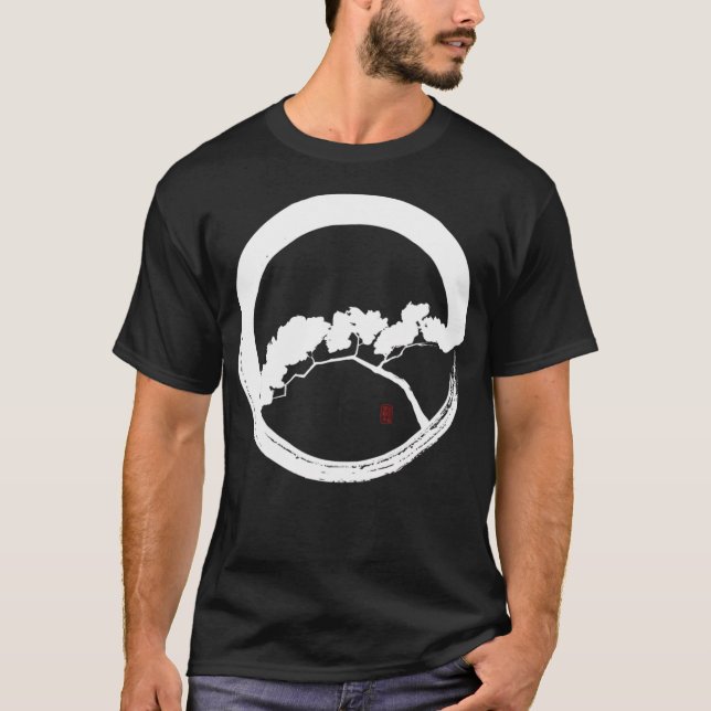 Träd Enso Whte T Shirt (Framsida)