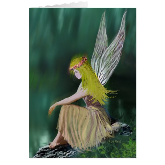 Träd Fairy A Hälsningskort (Framsidan)