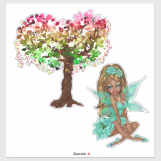 Träd Fairy Klistermärken