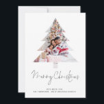 Träd Family Photo 2026 Calendar God jul Julkort<br><div class="desc">Familjefoto i Träd Shaped Mask 2025 Calendar Script God jul. Minnessäsong i stil med det här moderna fotojulkortet som ger din egen bild inramad i en festlig Julgran-form! Den här minimalistiska helgdag-kortdesignen placerar familjens foto framför och mitt, kapslad i en vit träd-silhuett för ett färskt, contemporary utseende. Byt bara ut...</div>