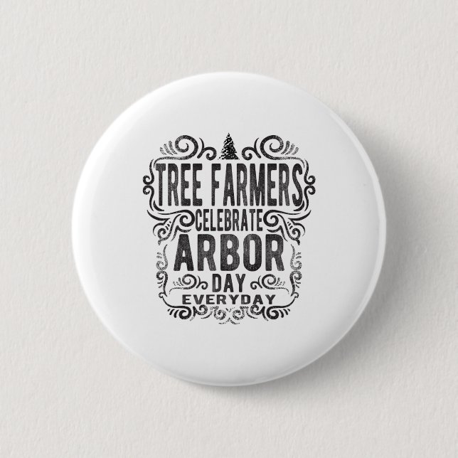 Träd Farmer Arbour Day Gift Earth Day Spara Earth Knapp (Framsida)