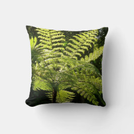 Träd Fern i regnskogen Kudde