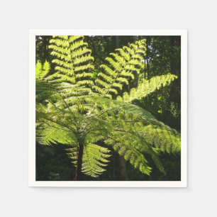 Träd Fern i regnskogen Pappersservett