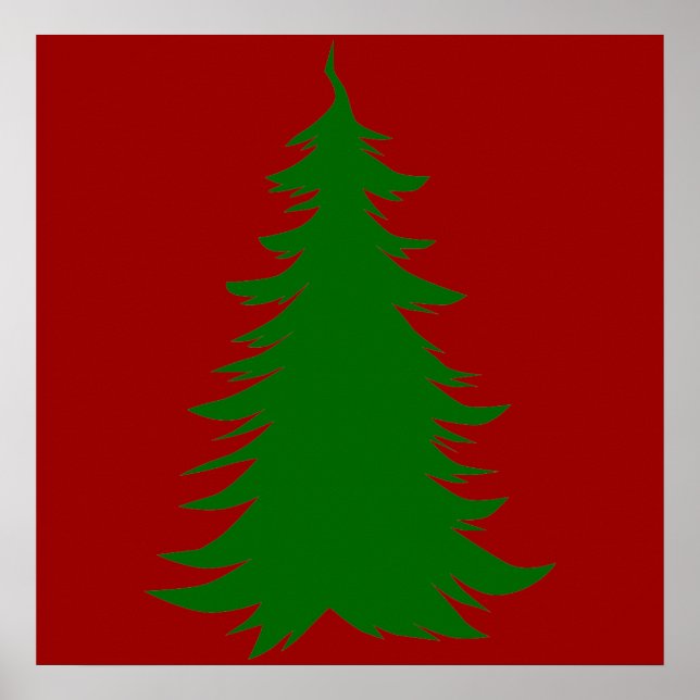 Träd för jul poster (Framsidan)