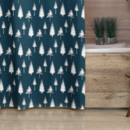 Träd för marin blå vinter