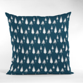 Träd för marin blå vinter kudde