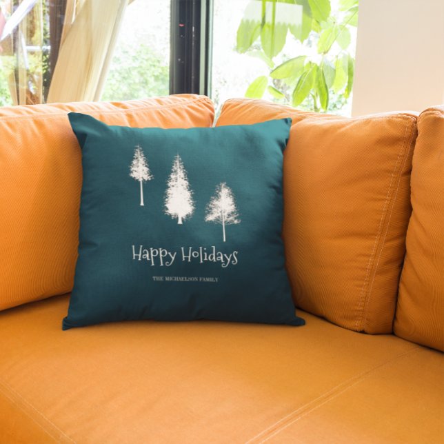 Träd för marin blå vinter kudde (Skapare uppladdad)