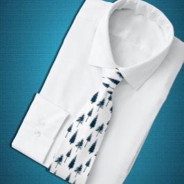 Träd för marin blå vinter slips