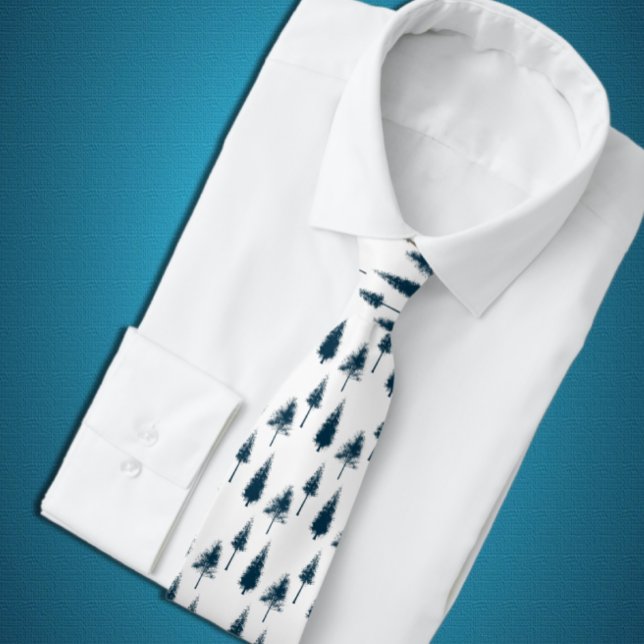 Träd för marin blå vinter slips (Skapare uppladdad)