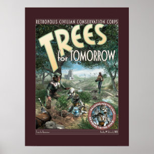 Träd för morgondagaffischen (18x24") poster