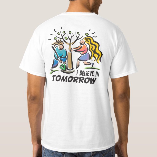 Träd för morgondagen t-shirt (Baksida)