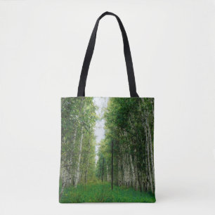 Träd Forest Art i BeSnych Birch Tygkasse