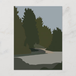 Träd Forest Bäck Nature Vykort