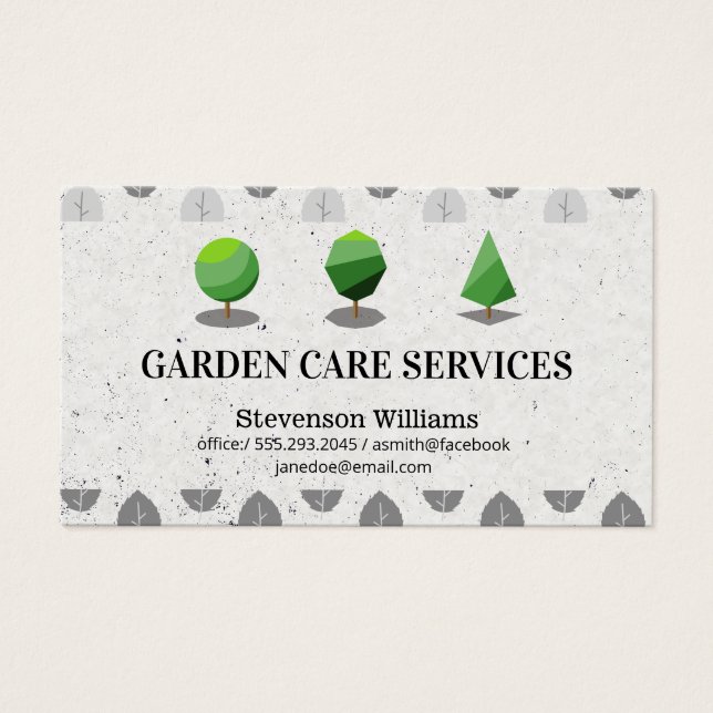 Träd former |  landskap visitkort (Framsidan)