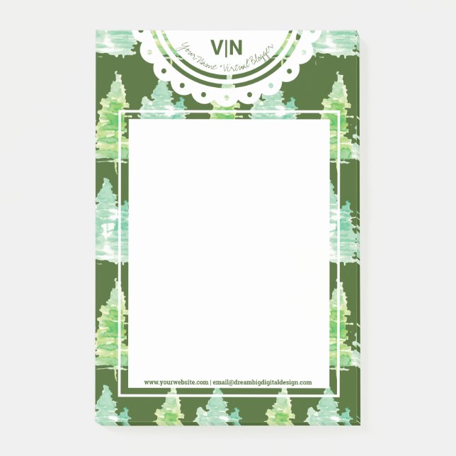 Träd, första Namn Post-it Block (Framsida)