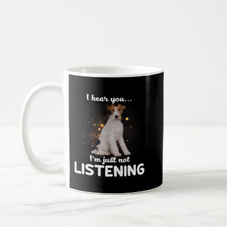 Tråd Fox Terrier-Hund jag hör att du inte lyssnar Kaffemugg