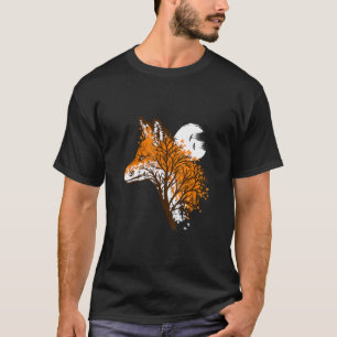 Träd Fox, vackert djur T-Shirt