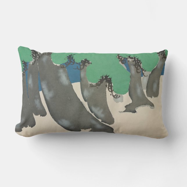 Träd från Momoyogusa-Blommor från en hundra genera Lumbarkudde (Framsida)