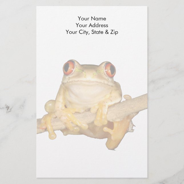 Träd Frog Brevpapper (Framsida)