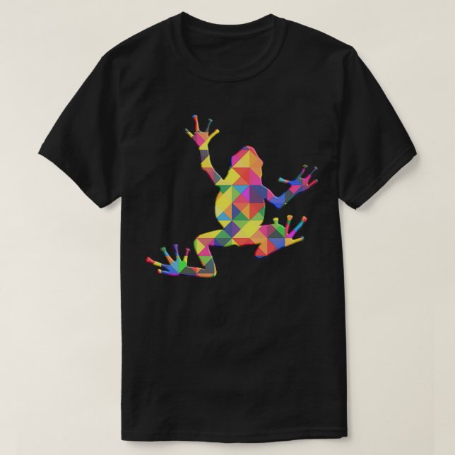 Träd Frog Colorful T Shirt (Design framsida)