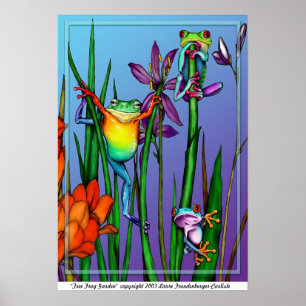 Träd Frog Garden Poster