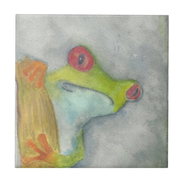 Träd Frog Kakelplatta (Framsidan)