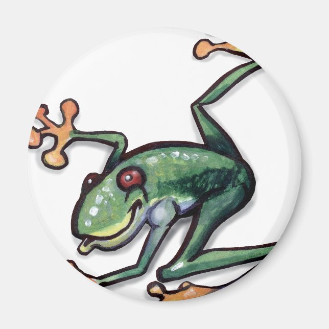Träd Frog Magnet (Framsidan)