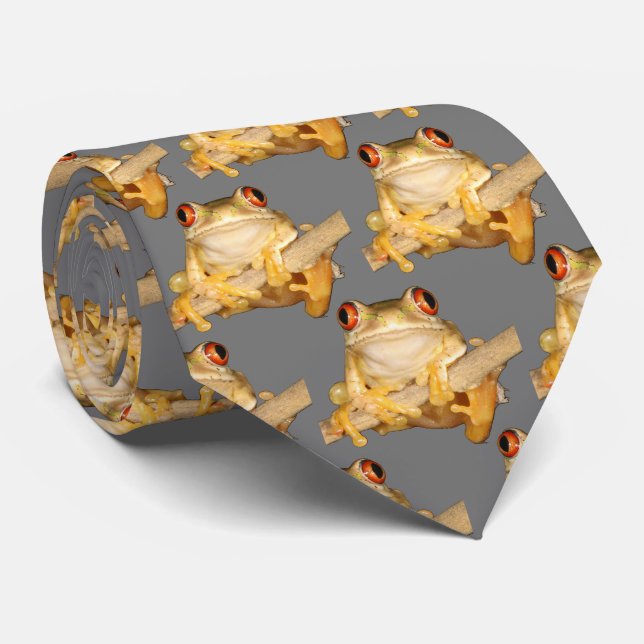 Träd Frog Neck Tie Slips (Rullad)