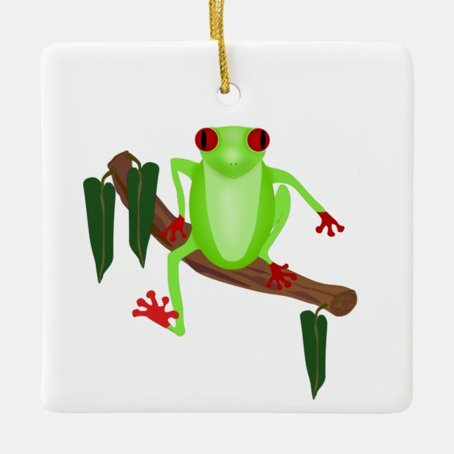 Träd Frog Ornament (Framsida)