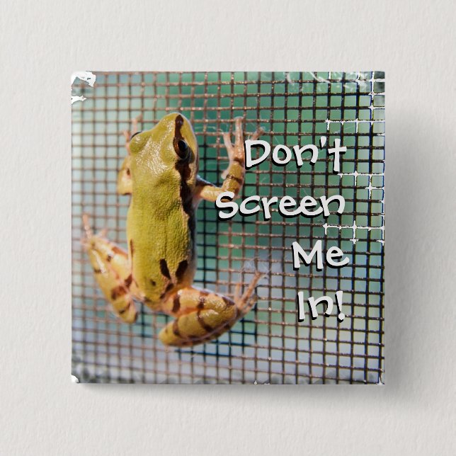 Träd Frog på Skärm-fotoAnpassningsbarna Knapp (Framsida)