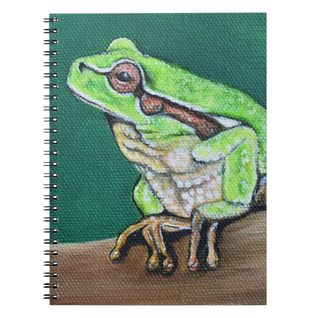 Träd Frog Painting Anteckningsbok (Framsidan)