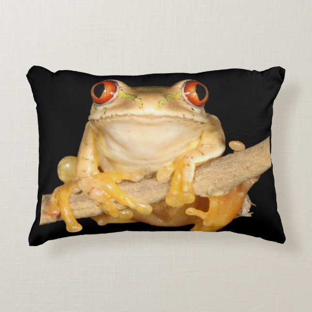 Träd Frog Prydnadskudde (Framsidan)