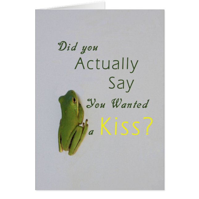 Träd Frog Romantik kort (Framsidan)