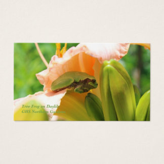 Träd Frog Rosa Lily Visitkort