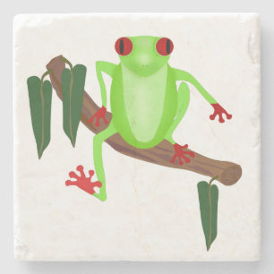 Träd Frog Stone Underlägg