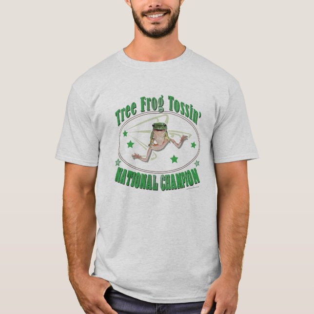 Träd Frog Tossin'National Champion T-Shirt (Framsida)