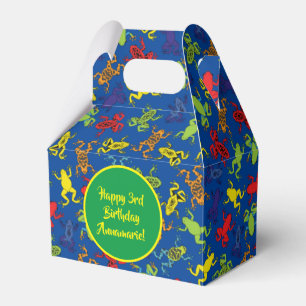 Träd Frogs Barns födelsedag Cute Presentaskar