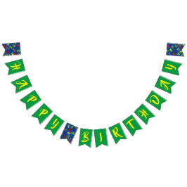 Träd Frogs Barns födelsedag Cute Vimplar