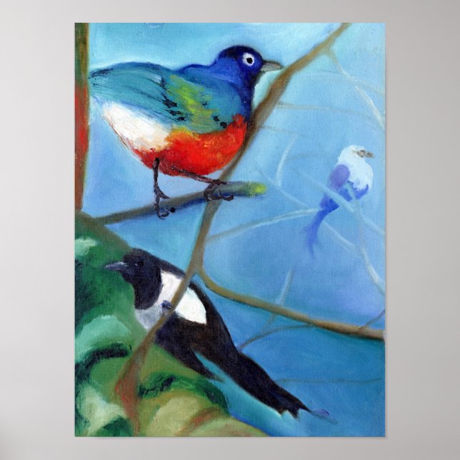 Träd Fullt av fåglar 2012 Poster (Framsidan)