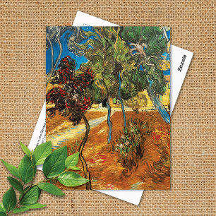 Träd Garden Asylum Vincent van Gogh Vykort