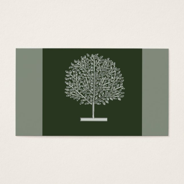 träd glöd visitkort (Framsidan)