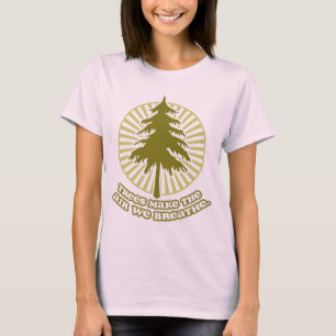 Träd gör luftdamer den organiska T-tröja (passa Tee Shirt