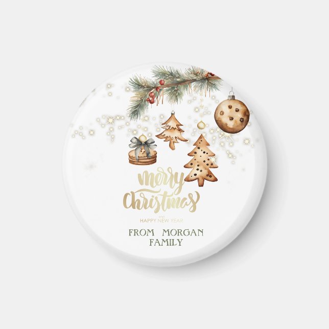 Träd Gren,Ornament,Stjärnor Magnet (Framsidan)