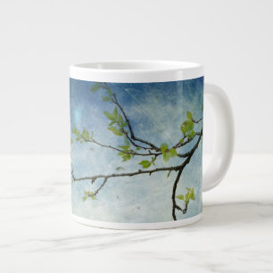 Träd Gren över texturerad Himmel Jumbo Mugg