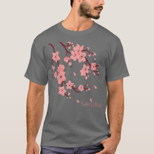Träd Gren Sakura Cherry Blommars japanese T Shirt