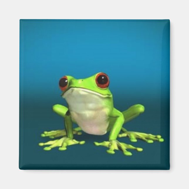 träd grodor magnet (Framsidan)